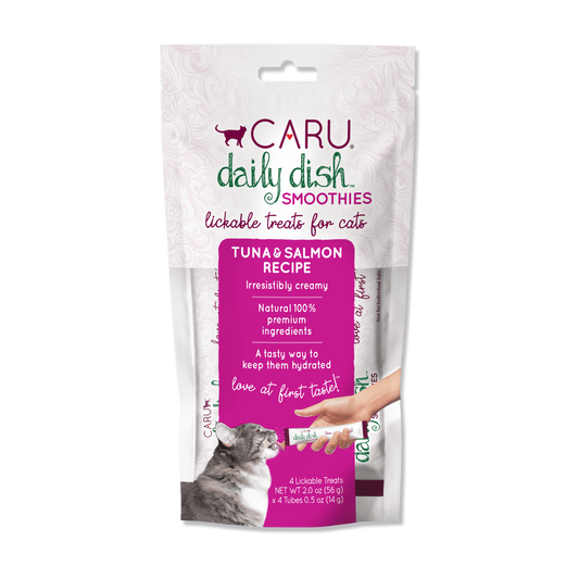 Caru chats - Smoothies thon et saumon - 4 tubes de 0.5oz (14g)