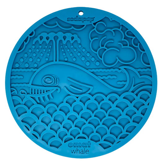 Tapis à lécher - Baleine - Avec ventouse