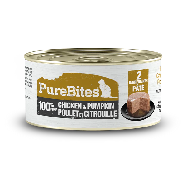 Purebites - Pâté poulet et citrouille pour chat