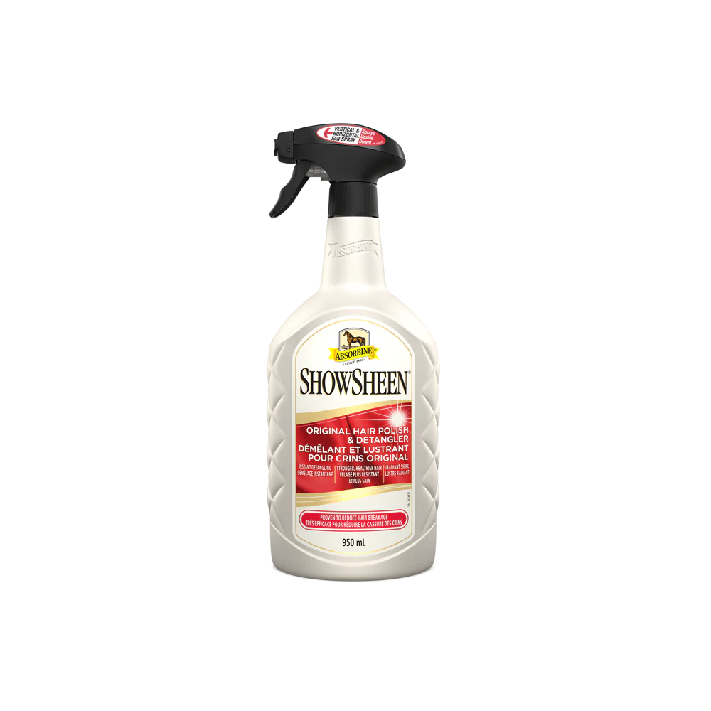 Showsheen - Démêlant crinière et queue et spray de brillance pour chevaux