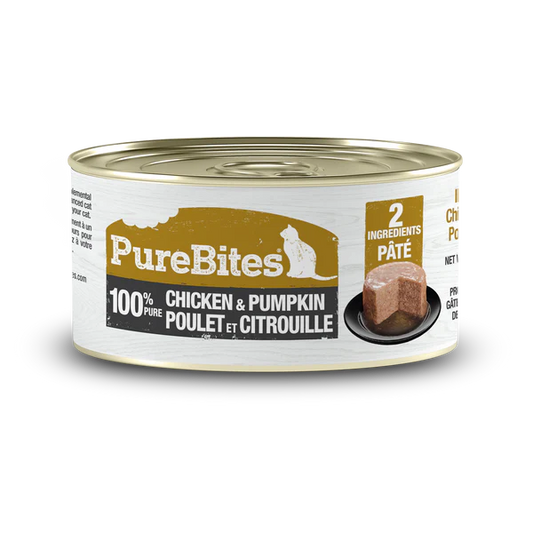 Purebites - Pâté poulet et citrouille pour chat